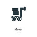 Mover vector icon on white background. Flat vector mover icon symbol sign from modern food collection for mobile concept and web