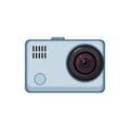 movie action camera cartoon vector illustration