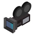 Movie camera isometric 3d icon Royalty Free Stock Photo