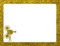 Movie Cine Projector Backdrop With Gold Fleck