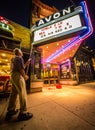 Americana Movie cinema marquee sign change