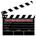 Movie clapboard Royalty Free Stock Photo
