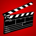 Movie clapboard Royalty Free Stock Photo