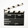 Movie clapboard.