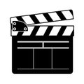 Movie clapboard icon
