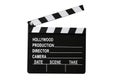 Movie Clapboard Isolated Royalty Free Stock Photo