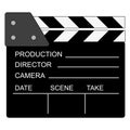 Movie clapper board