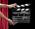 Movie clapper board Royalty Free Stock Photo