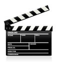 Movie clapper board Royalty Free Stock Photo