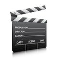 Movie clapper board Royalty Free Stock Photo