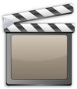 Movie clapper, clapboard, clapperboard, film slate Royalty Free Stock Photo