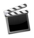 Movie clapper, clapboard, clapperboard, film slate