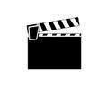 Movie Clapper. Film Flap. Simple icon.