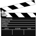Movie clapper Royalty Free Stock Photo