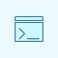 movie cracker field outline icon. Element of 2 color simple icon. Thin line icon for website design and development, app