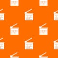 Movie cracker pattern vector orange Royalty Free Stock Photo