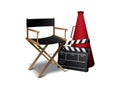 Movie director chair Royalty Free Stock Photo