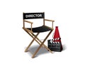 Movie director chair Royalty Free Stock Photo