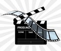 Movie director clapperboard Royalty Free Stock Photo