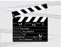 Movie director clapperboard