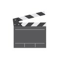 Movie director clapperboard graphic illustration