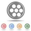 Movie film reel vector icon Royalty Free Stock Photo