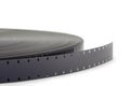 Movie film roll on white Royalty Free Stock Photo