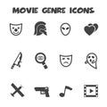 Movie genre icons