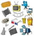 Movie icon set