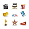 Movie Icons Royalty Free Stock Photo