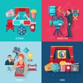 Movie Making Icons Set