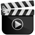 Movie Media Player Film Slate Royalty Free Stock Photo