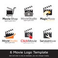 Movie Multimedia Logo Template Design Vector