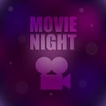 Movie night background Royalty Free Stock Photo