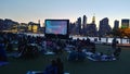 Movie night in Long Island City park