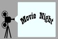 Movie Night Projector Background