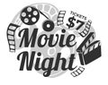 Movie night tickets 7 dollars, invitation to film