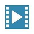 Movie play button icon