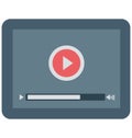 Movie Player, Video Player Isolated Vector Icon