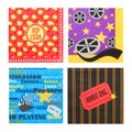 Movie Popcorn Napkins Royalty Free Stock Photo