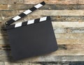 Movie production clapper board Royalty Free Stock Photo