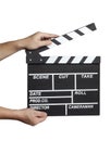 movie production clapper board Royalty Free Stock Photo