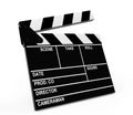 Movie production clapper board Royalty Free Stock Photo