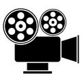 Movie projector, cinema, computer icons