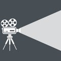 Movie projector icon Royalty Free Stock Photo