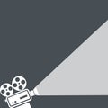 Movie projector icon Royalty Free Stock Photo