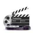 Movie realistic theme eps 10 isolated on white