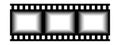 Movie reel template. Blank vintage film strip Royalty Free Stock Photo