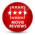 Movie reviews elegant red round button