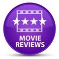 Movie reviews special purple round button